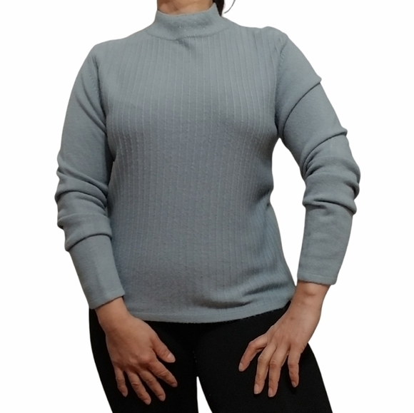 KORET, Mockneck sweater, Size S, color: grayblue. - Picture 2 of 10